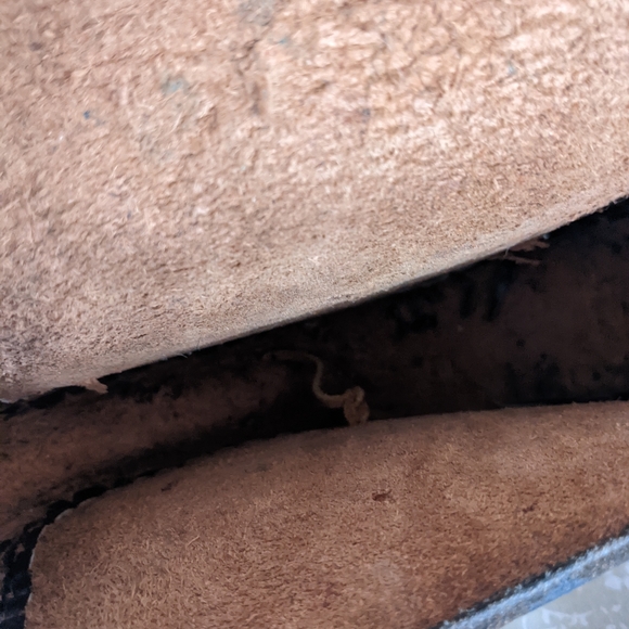 1970s tooled leather painted cross body bag - Picture 2 of 6